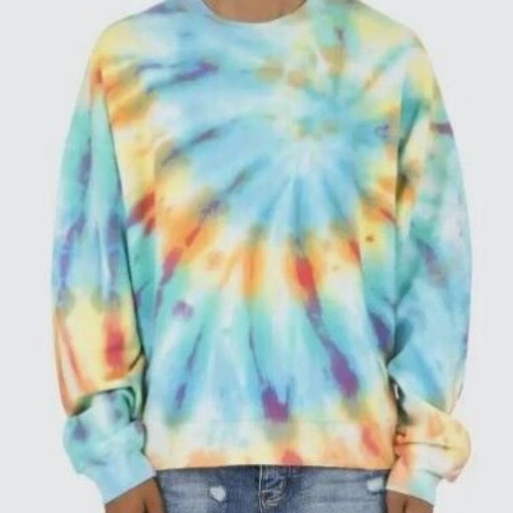MNML Spiral Tye Dye Crewneck M NWT